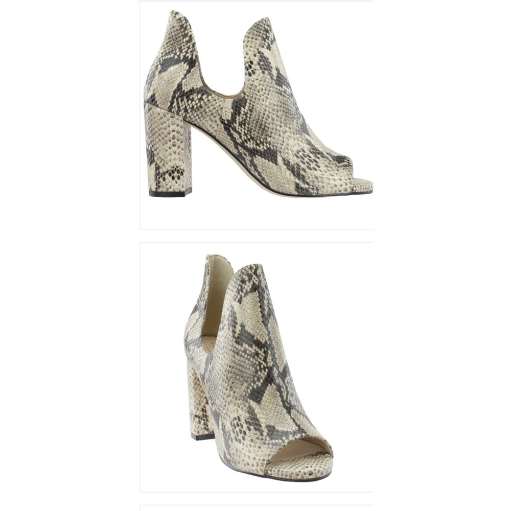 Cole Haan python open toe booties NWTS 6 - Picture 2 of 7